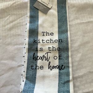 Blue and White Kitchen Towel Set of Two New true living